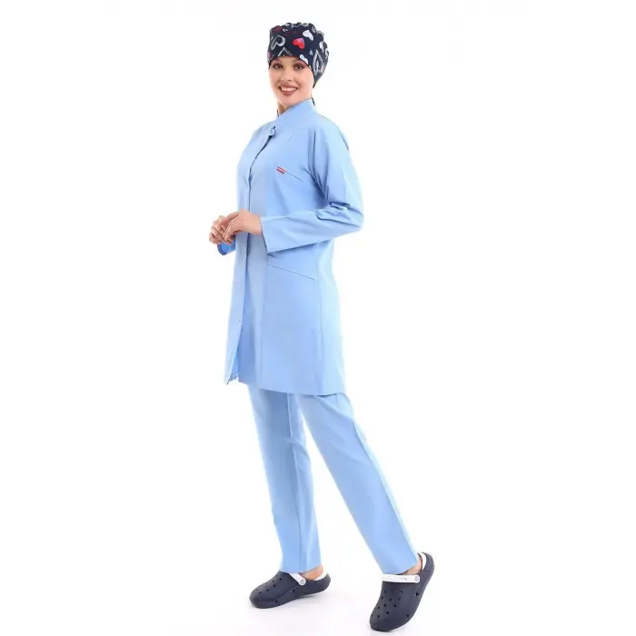 Tesettür Forma Takımı Full Çıtçıt - 31 Açık Mavi