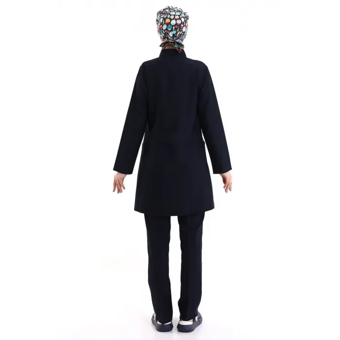 Tesettür Forma Takımı Full Çıtçıt - 5511 Bahar Lacivert