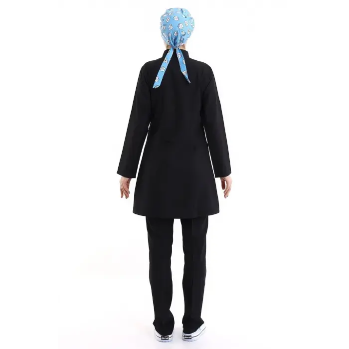 Tesettür Forma Takımı Full Çıtçıt - 5512 Bahar Siyah