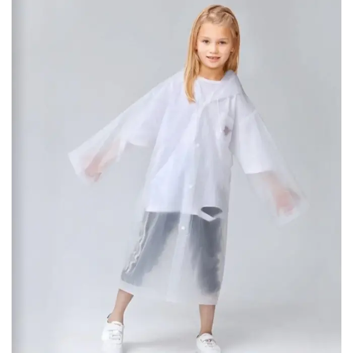 Yağmurluk Unisex Çocuk - Beyaz