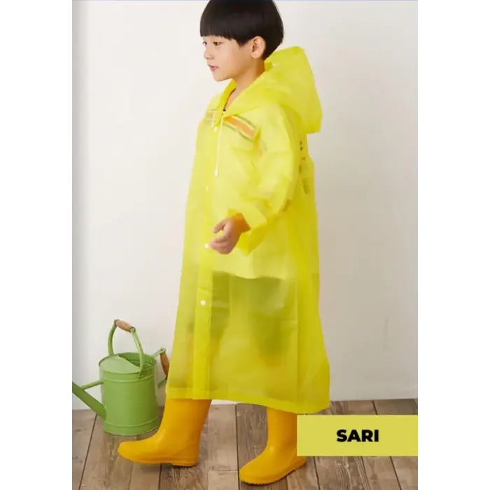 Yağmurluk Unisex Çocuk - Sarı