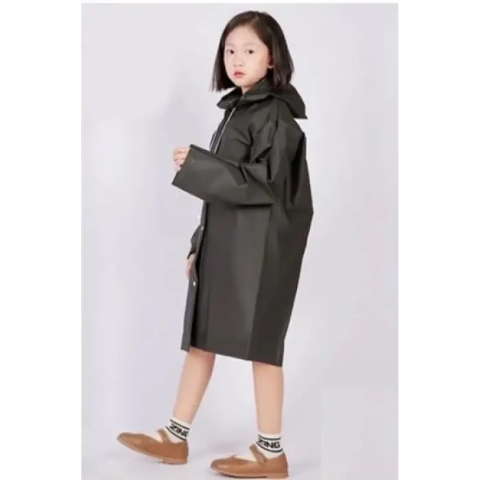 Yağmurluk Unisex Çocuk - Siyah
