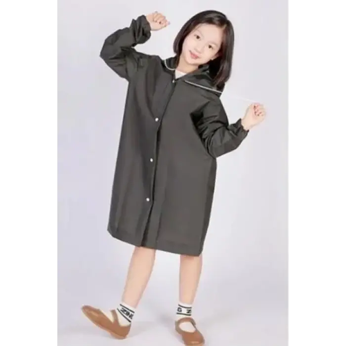 Yağmurluk Unisex Çocuk - Siyah