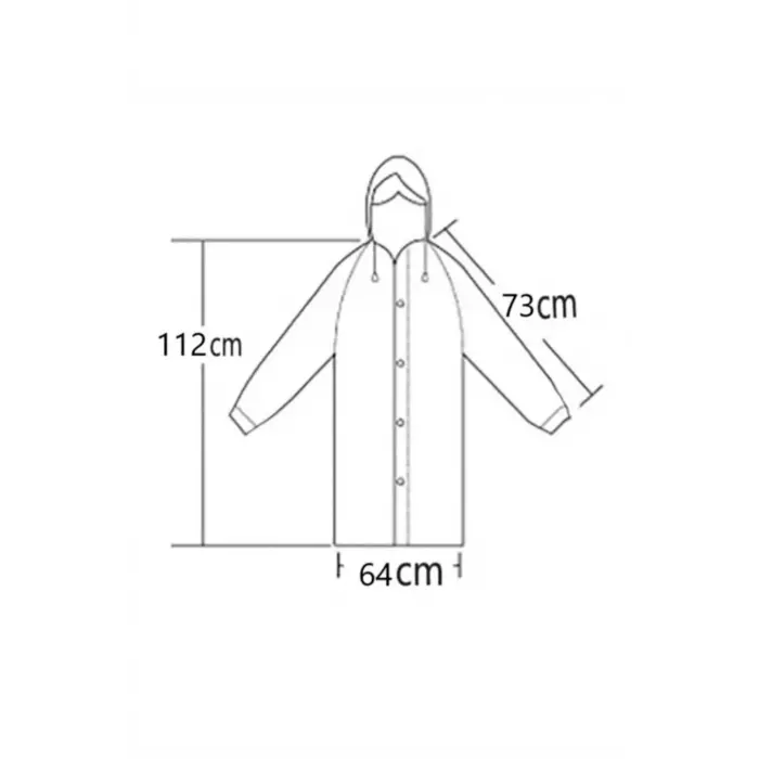 Yağmurluk Unisex Mrc 881 - Beyaz