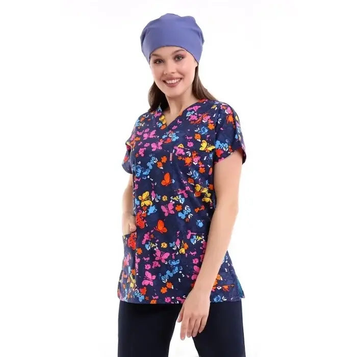 Yarasa Kol Desenli Unisex Tek Üst - 5006 Kelebek