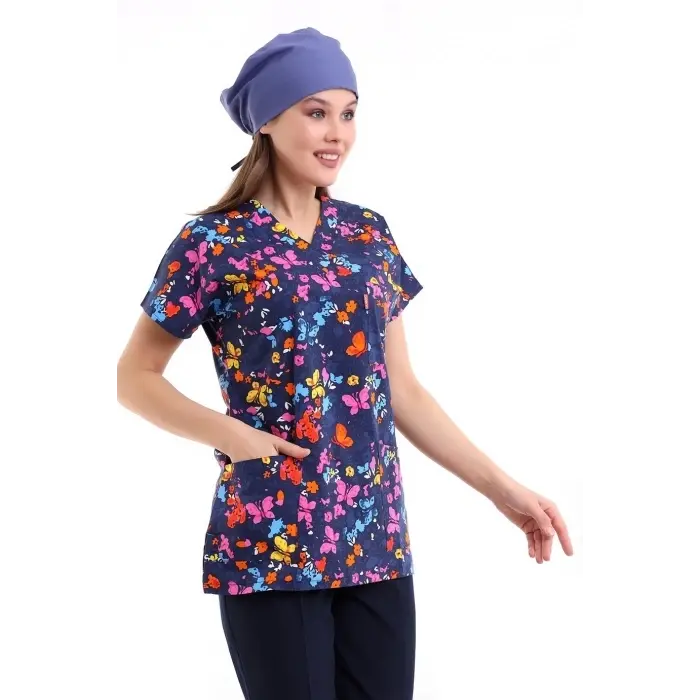 Yarasa Kol Desenli Unisex Tek Üst - 5006 Kelebek