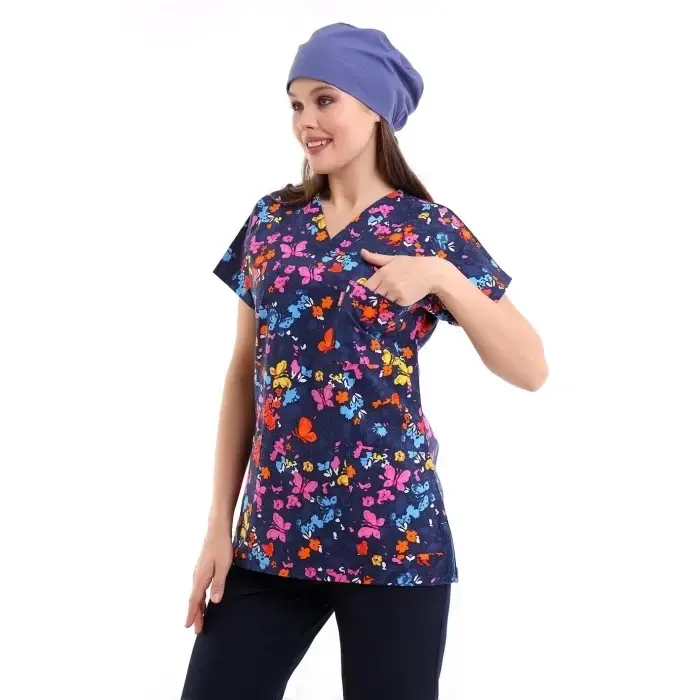 Yarasa Kol Desenli Unisex Tek Üst - 5006 Kelebek