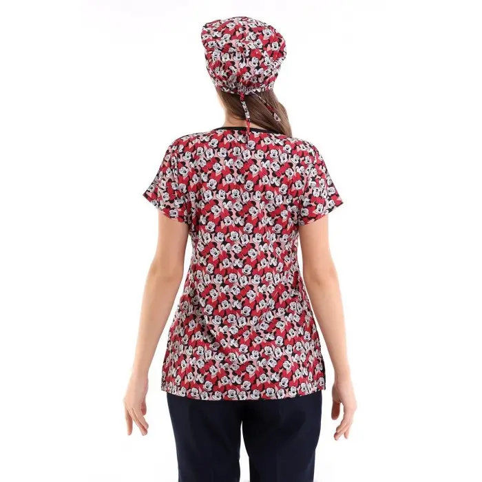 Yarasa Kol Dijital Unisex Desenli Üst - 6531 Mickey Mause