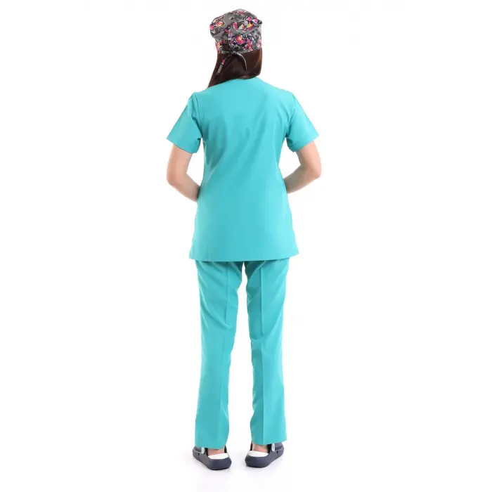 Zarf Yaka Bayan Takım - 27 Su Yeşili