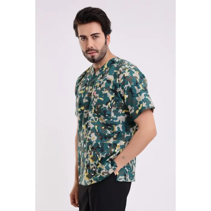 Zarf Yaka Erkek Desenli Üst - 3913 Asker