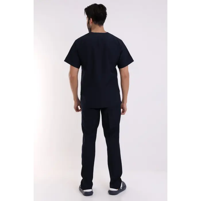 Zarf Yaka Erkek Likralı Takım - 6402 Lacivert