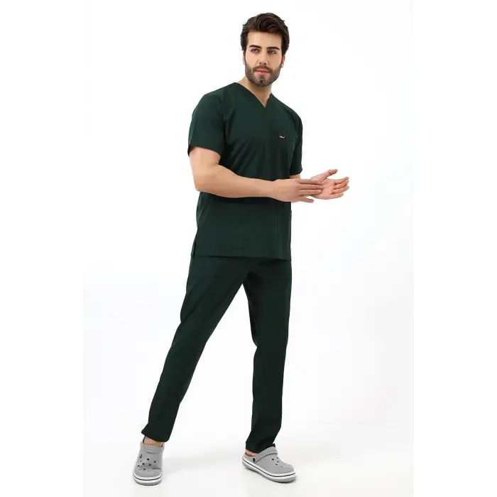 Zarf Yaka Erkek Likralı Takım - 6429 Ö.başı Yeşili