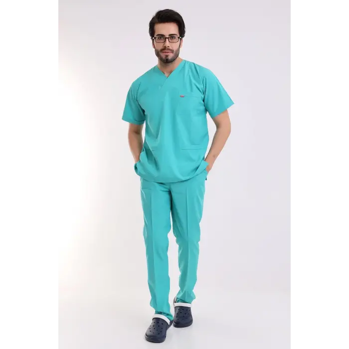 Zarf Yaka Erkek Takım - 27 Su Yeşili