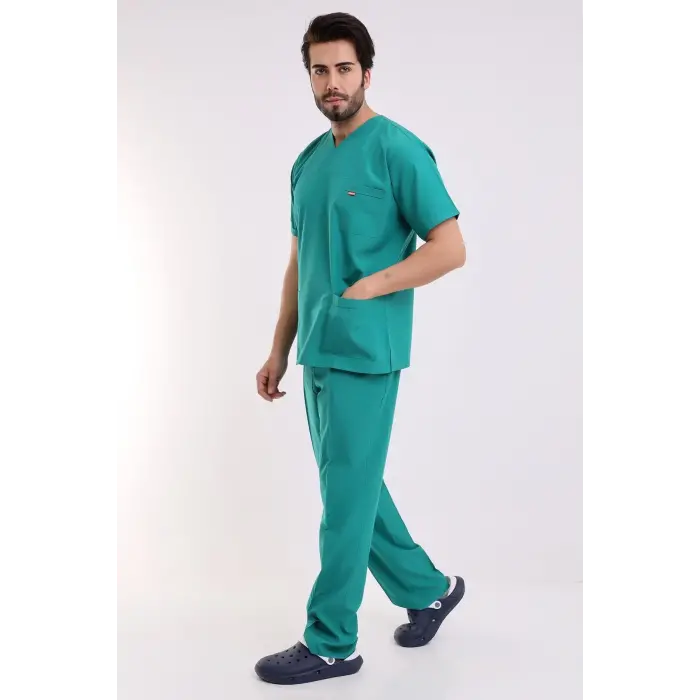 Zarf Yaka Erkek Takım - 30 Ameliyathane Yeşili