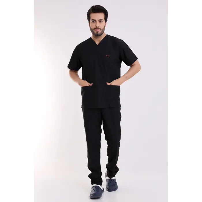 Zarf Yaka Erkek Takım - 48 Siyah