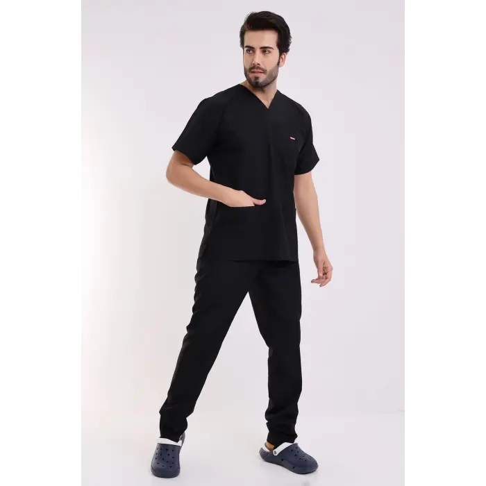 Zarf Yaka Erkek Takım - 48 Siyah