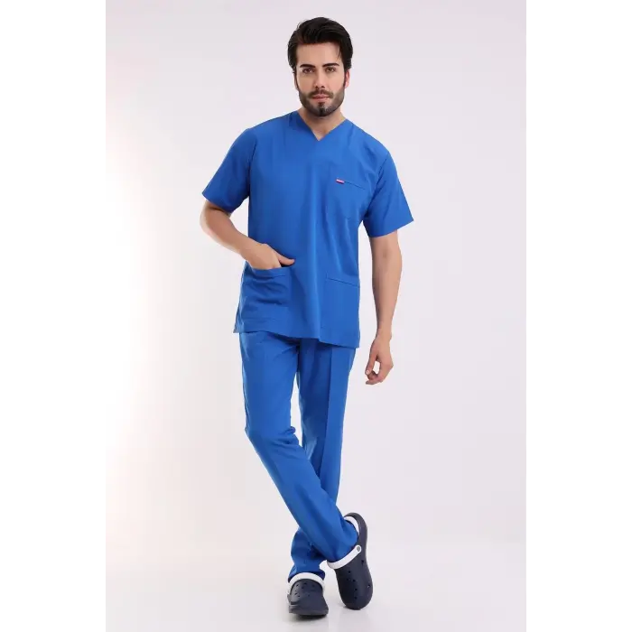 Zarf Yaka Erkek Takım - 56 Saks Mavi