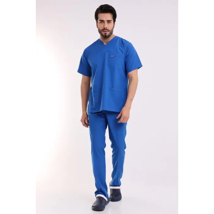 Zarf Yaka Erkek Takım - 56 Saks Mavi