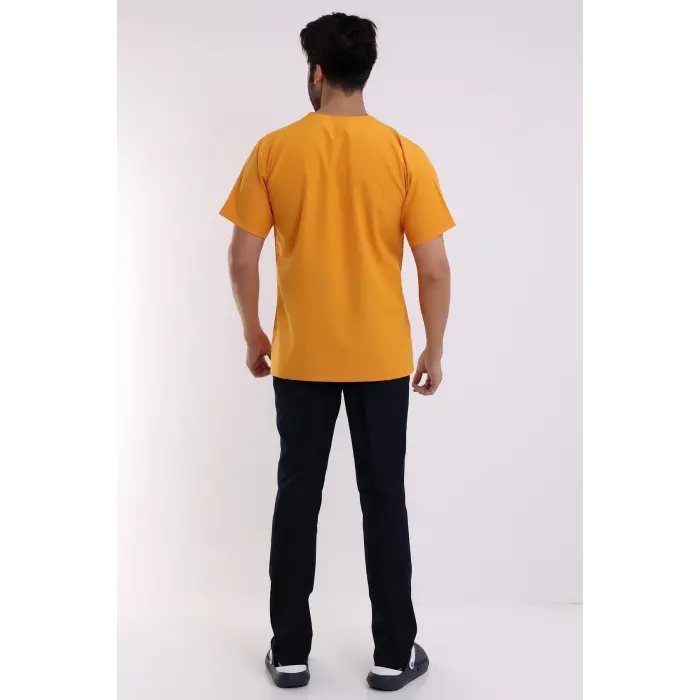 Zarf Yaka Erkek Takım - Hardal Lacivert