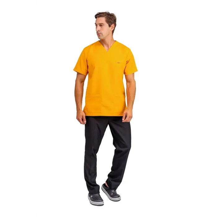 Zarf Yaka Erkek Takım - Hardal Siyah