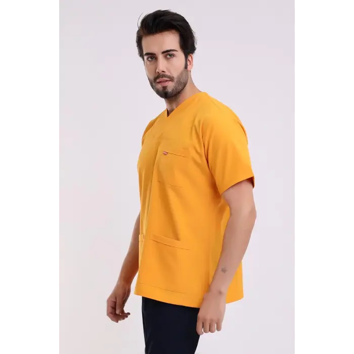 Zarf Yaka Erkek Tek Üst - 09 Hardal