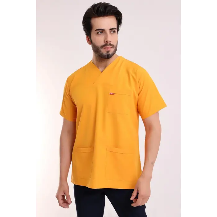 Zarf Yaka Erkek Tek Üst - 09 Hardal