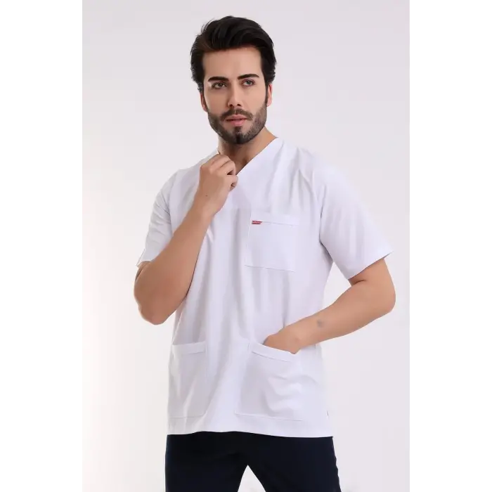 Zarf Yaka Erkek Tek Üst - 171 Beyaz