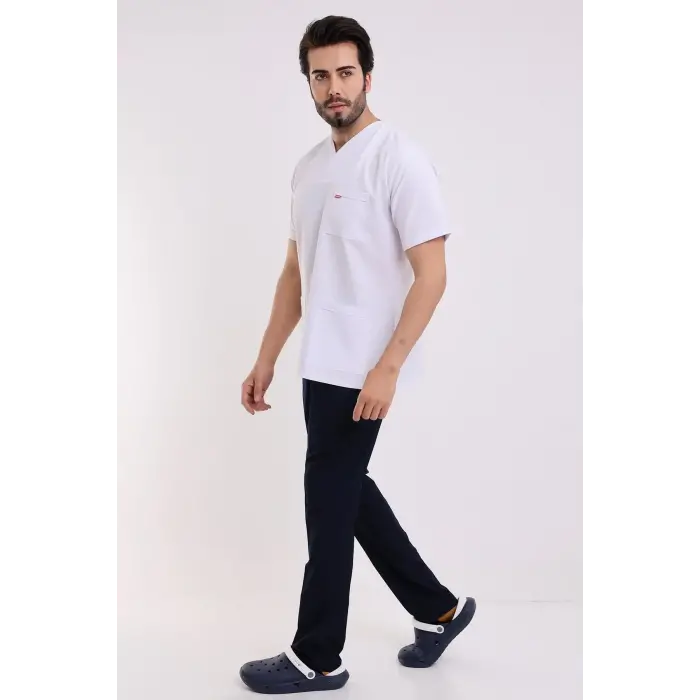 Zarf Yaka Erkek Tek Üst - 171 Beyaz