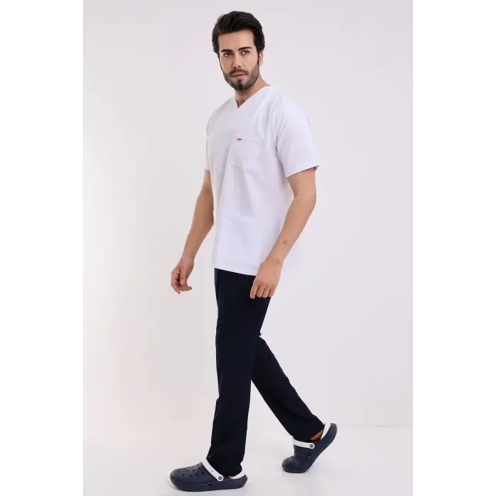 Zarf Yaka Erkek Tek Üst - 171 Beyaz