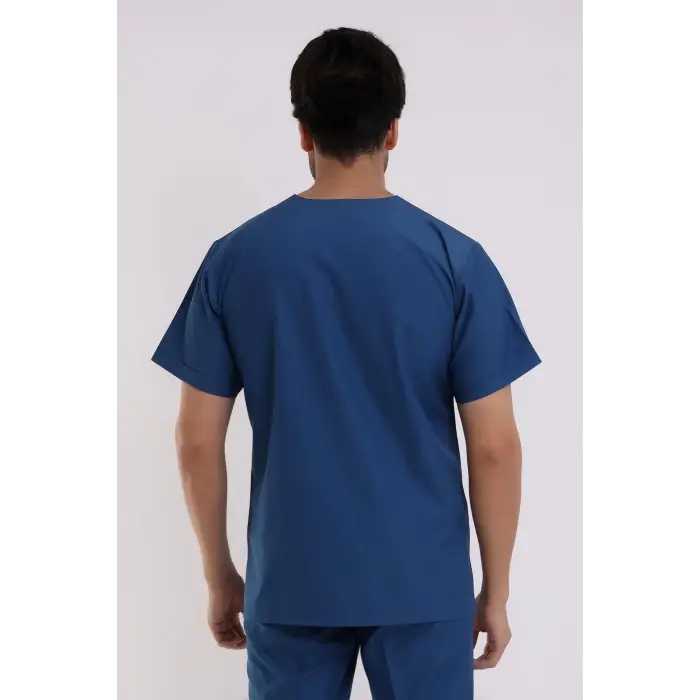 Zarf Yaka Erkek Tek Üst - 37 Petrol Mavi