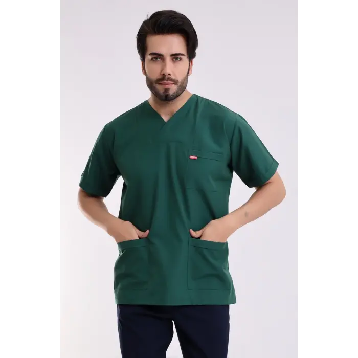 Zarf Yaka Erkek Tek Üst - 58 Koyu Yeşil