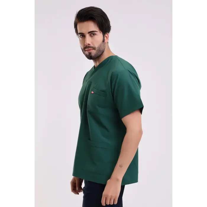 Zarf Yaka Erkek Tek Üst - 58 Koyu Yeşil