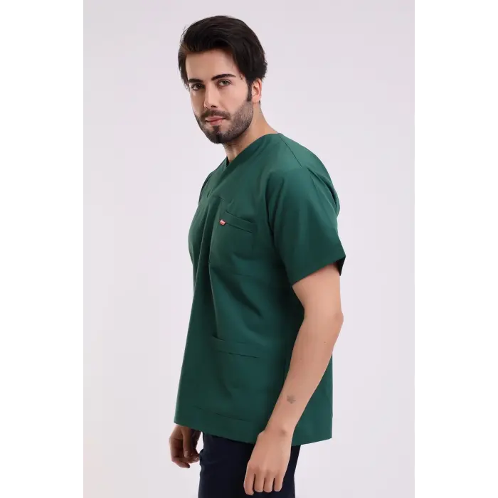 Zarf Yaka Erkek Tek Üst - 58 Koyu Yeşil