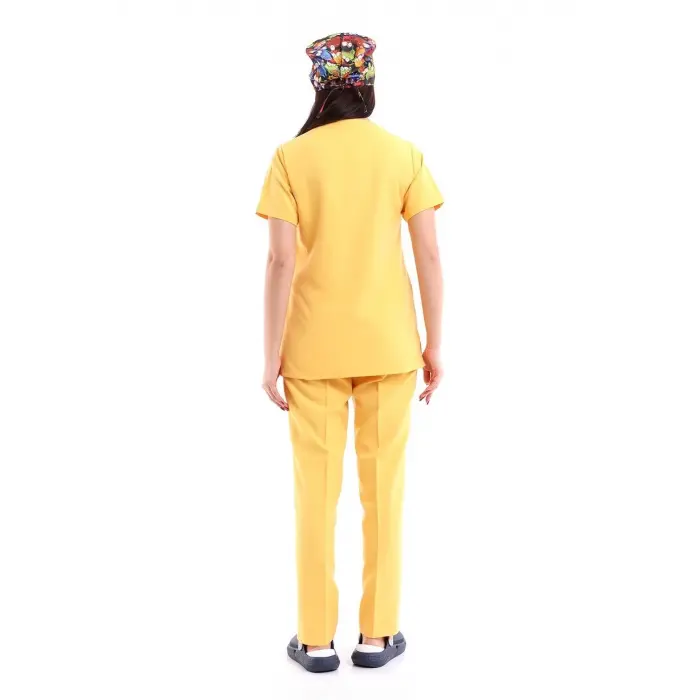 Zarf Yaka Kadın Takım - 08 Koyu Sarı