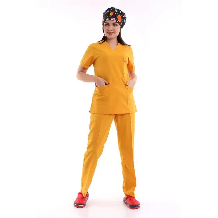 Zarf Yaka Kadın Takım - 09 Hardal