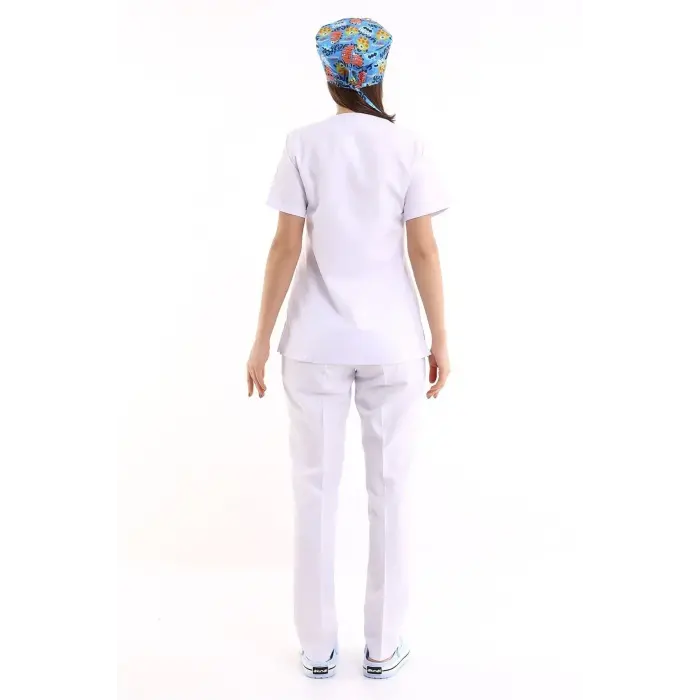 Zarf Yaka Kadın Takım - 171 Beyaz