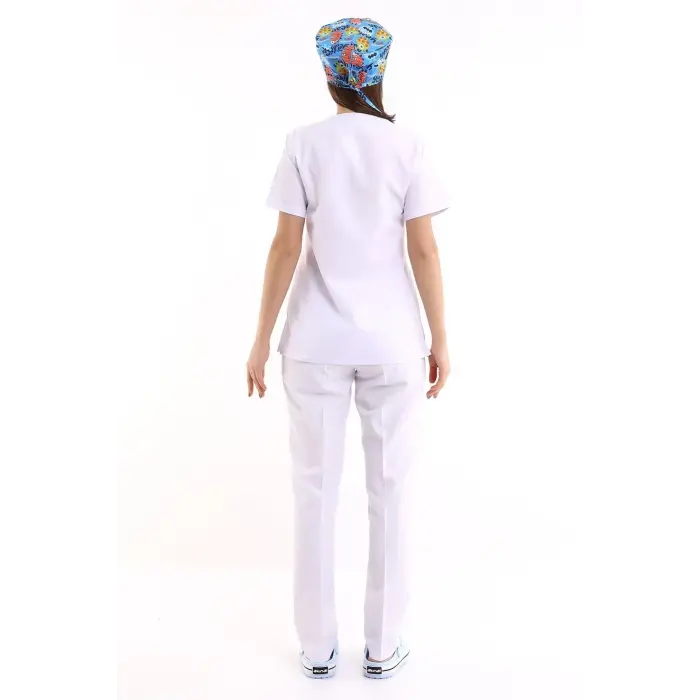 Zarf Yaka Kadın Takım - 171 Beyaz