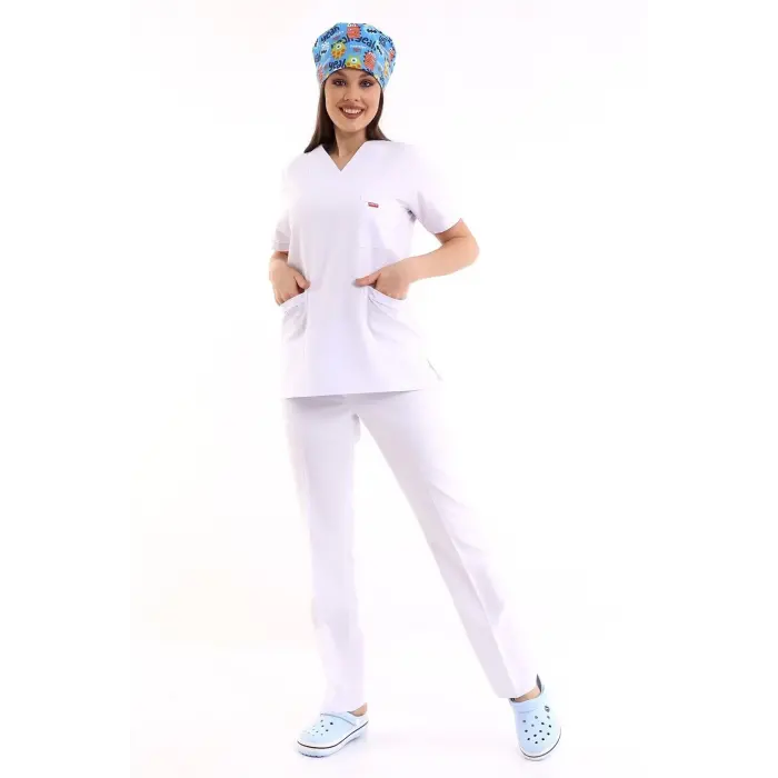 Zarf Yaka Kadın Takım - 171 Beyaz