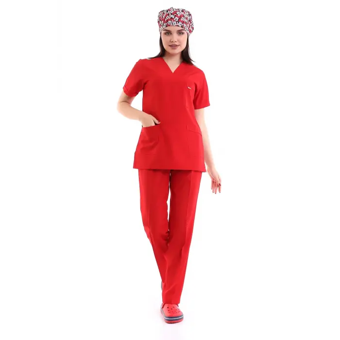 Zarf Yaka Kadın Takım - 19 Bordo