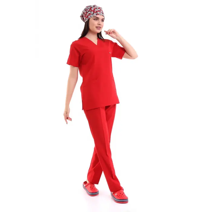 Zarf Yaka Kadın Takım - 19 Bordo