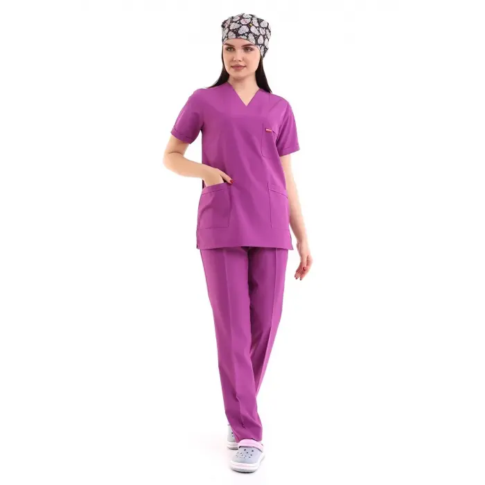 Zarf Yaka Kadın Takım - 20 Açık Mor