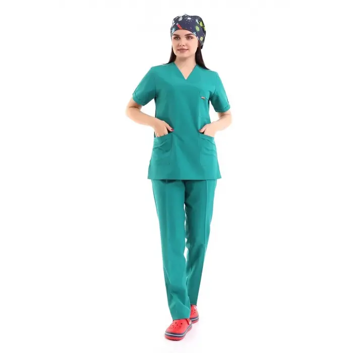 Zarf Yaka Kadın Takım - 30 Ameliyathane Yeşili