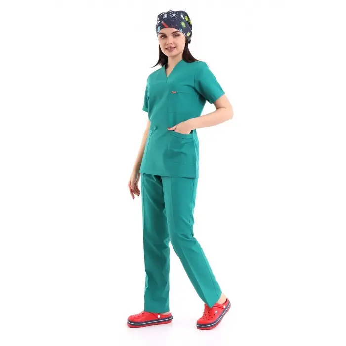 Zarf Yaka Kadın Takım - 30 Ameliyathane Yeşili
