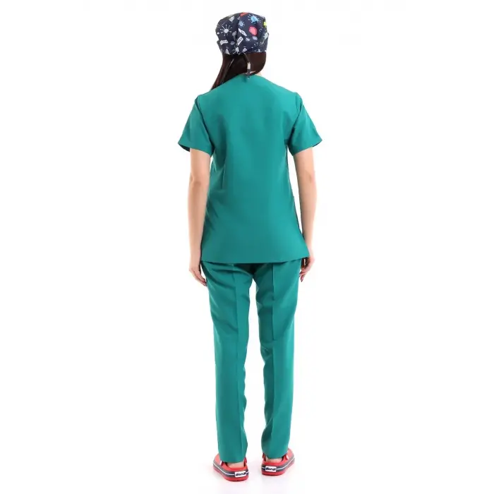 Zarf Yaka Kadın Takım - 30 Ameliyathane Yeşili