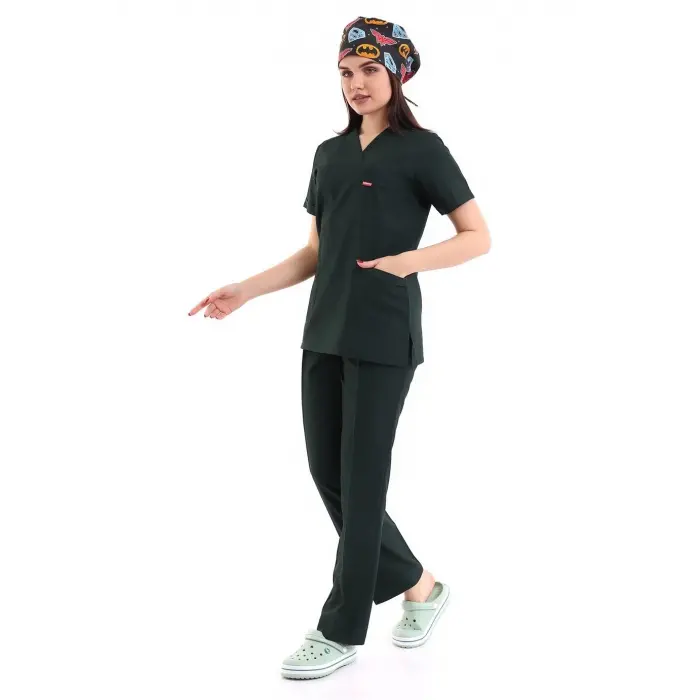 Zarf Yaka Kadın Takım - 38 Ördek Başı Yeşili