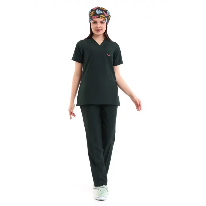 Zarf Yaka Kadın Takım - 38 Ördek Başı Yeşili