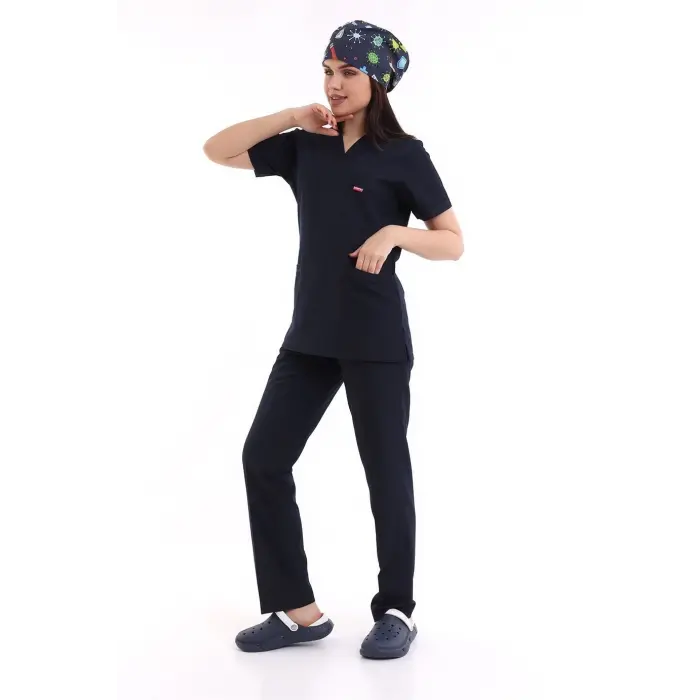 Zarf Yaka Kadın Takım - 47 Lacivert