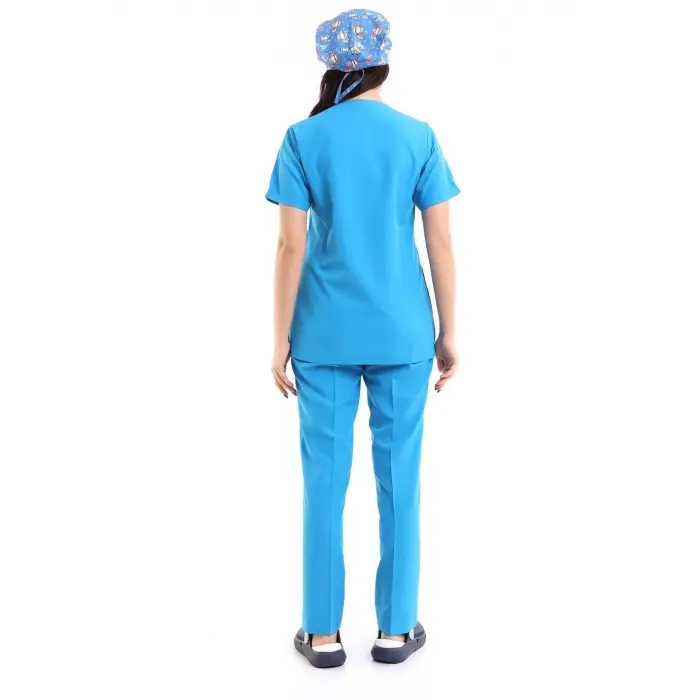 Zarf Yaka Kadın Takım - 57 Koyu Turkuaz