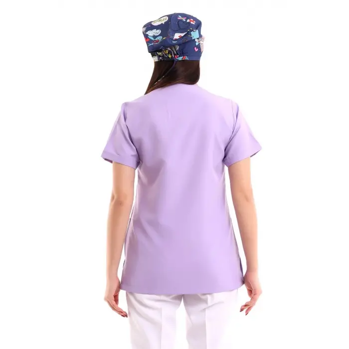 Zarf Yaka Kadın Tek Üst - 11 Lila