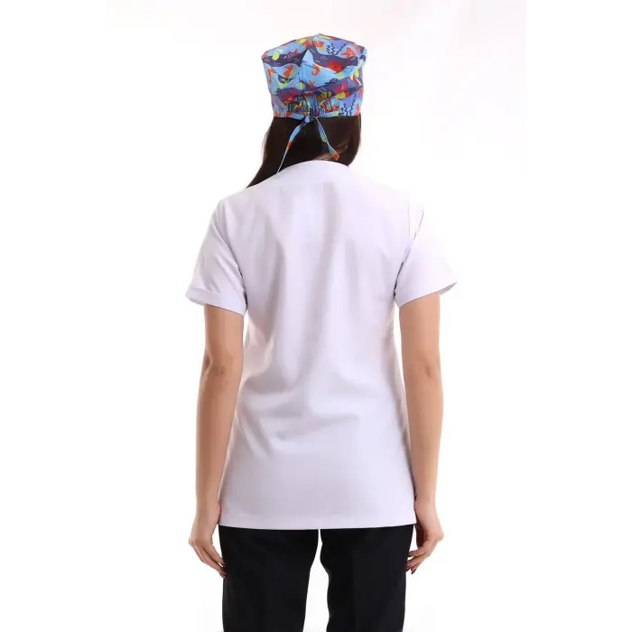 Zarf Yaka Kadın Tek Üst - 171 Beyaz